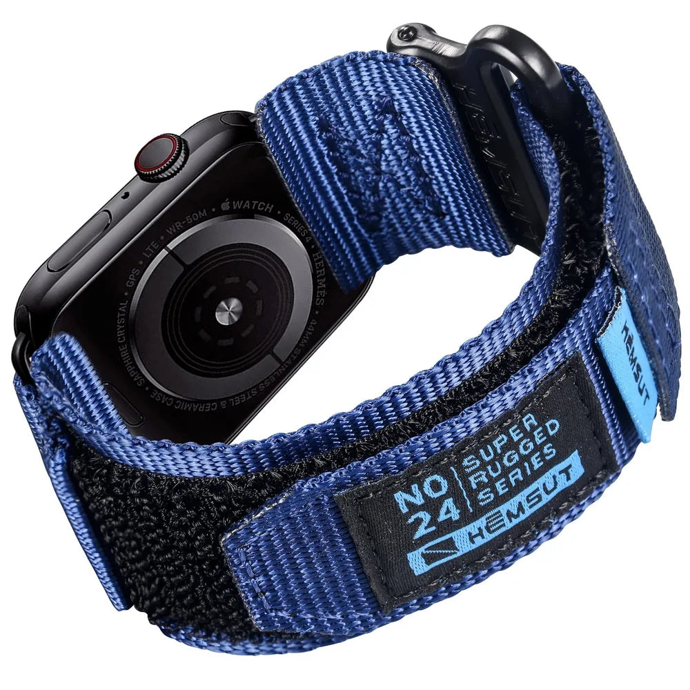HEMSUT Compatible With Apple Watch Band 40 41 44 45MM Sport Nylon Wrist Straps For Ultra 49MM Iwatch SE8 7 5 6