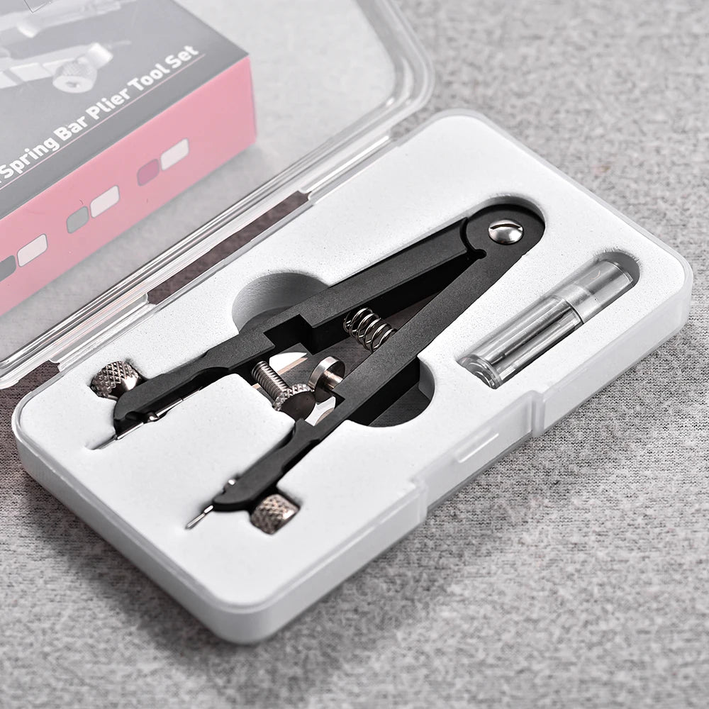 Stainless Steel Watch Spring Bar Pliers & Tweezer Tool Kit