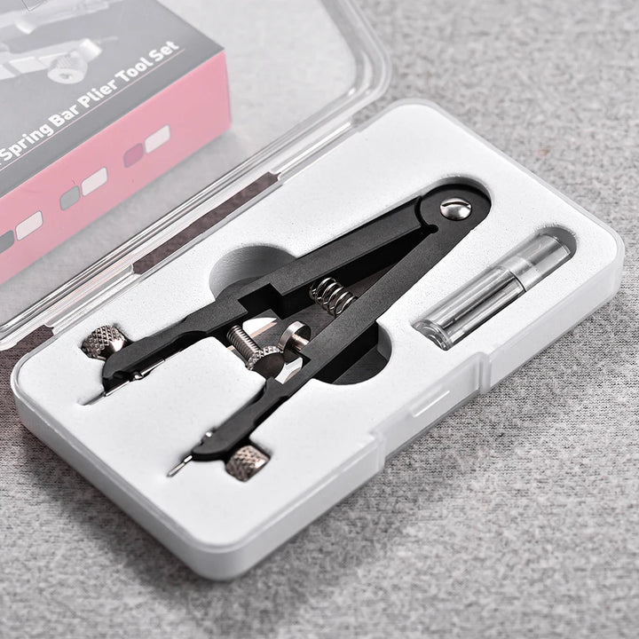 Stainless Steel Watch Spring Bar Pliers & Tweezer Tool Kit