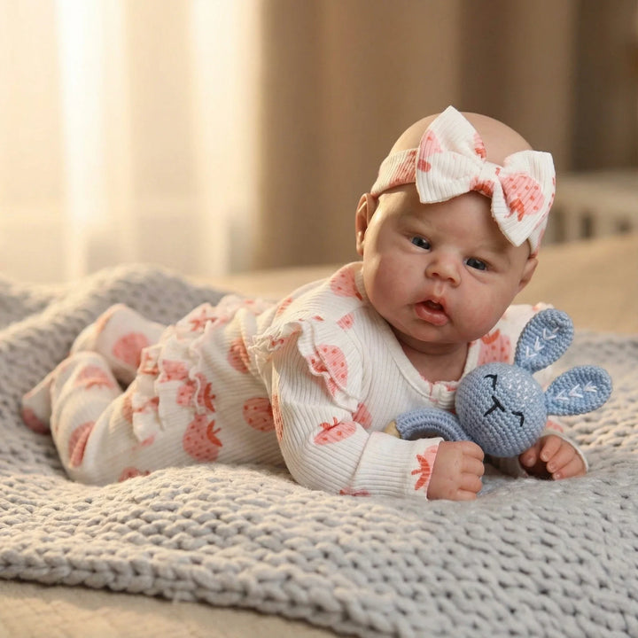 NPK 22inch Reborn Toddler Doll with 3D Skin Gounchi High Quality Hand Painted Collectible Art Doll for Children