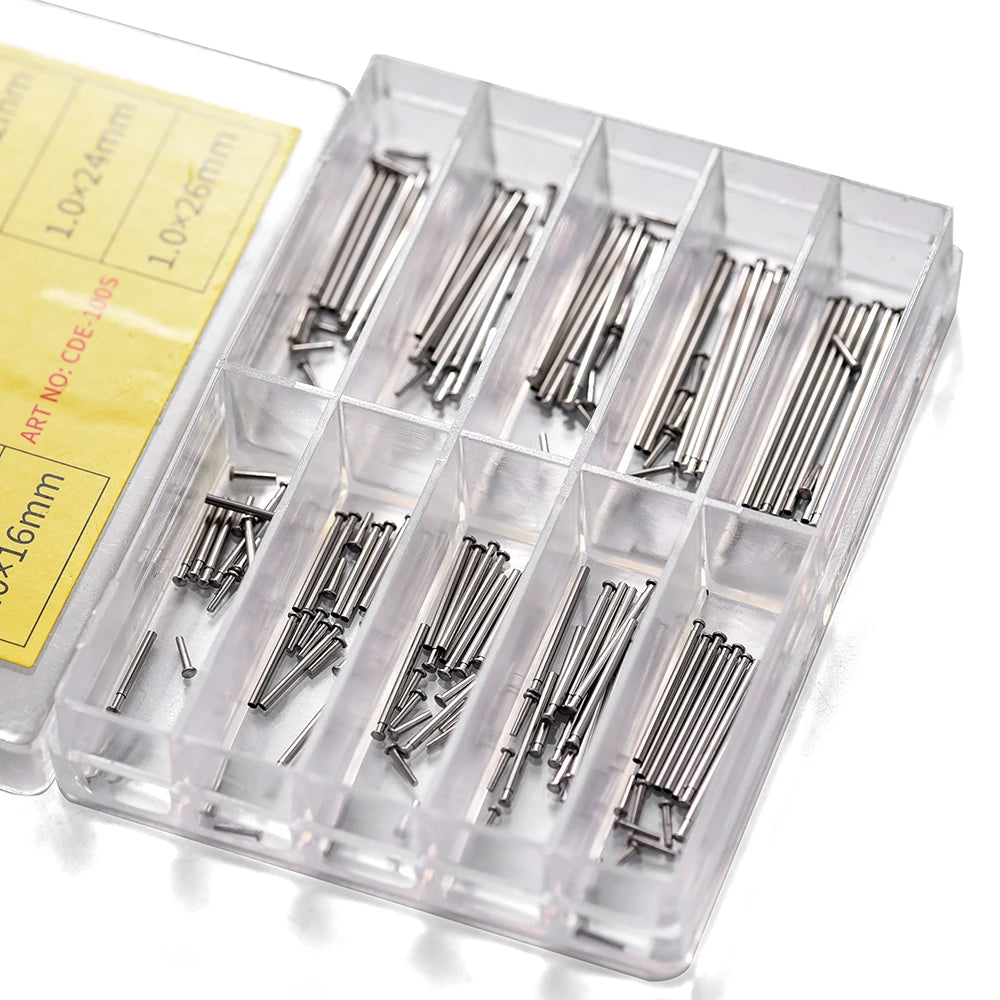 NATOBELT Watch Spring Bars 100pcs 8–26mm Metal Pins for Strap Replacement