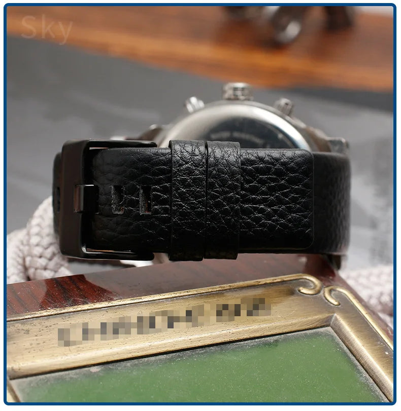 Genuine Leather Watch Strap for Diesel (22–30mm)