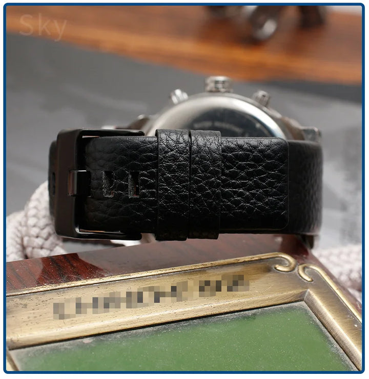 Genuine Leather Watch Strap for Diesel (22–30mm)
