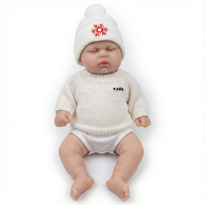 NPK 12inch Solid Silicone Reborn Baby Doll Stretchable Collectible Art Doll Pickle Version