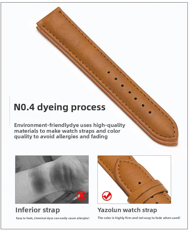 Brown PU Leather Watch Strap 20/22mm (Unisex)