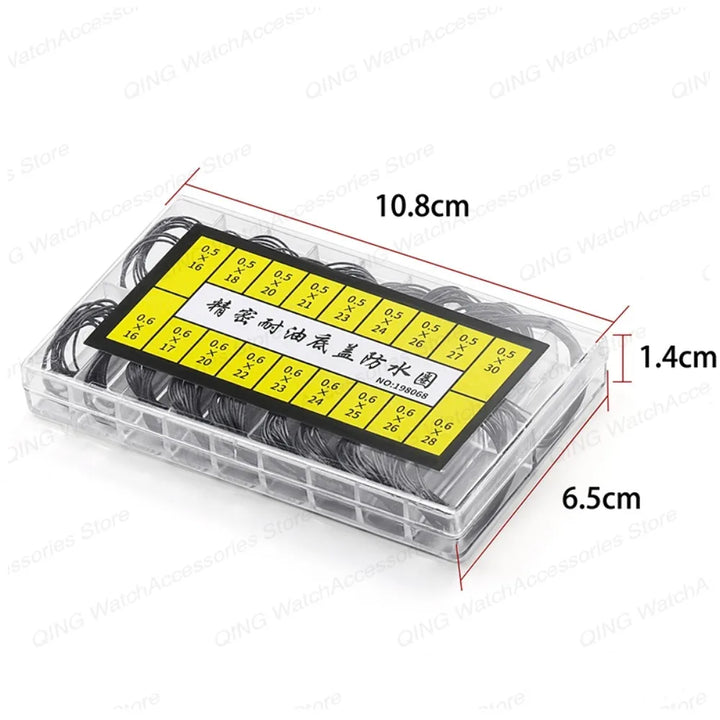 Watch Repair O-Ring Gasket Set – 0.5/0.6mm Waterproof & Oil-Resistant