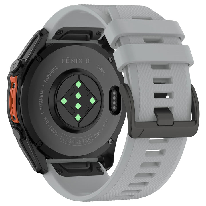 Silicone Watch Band for Garmin Fenix & Epix (22-26mm)