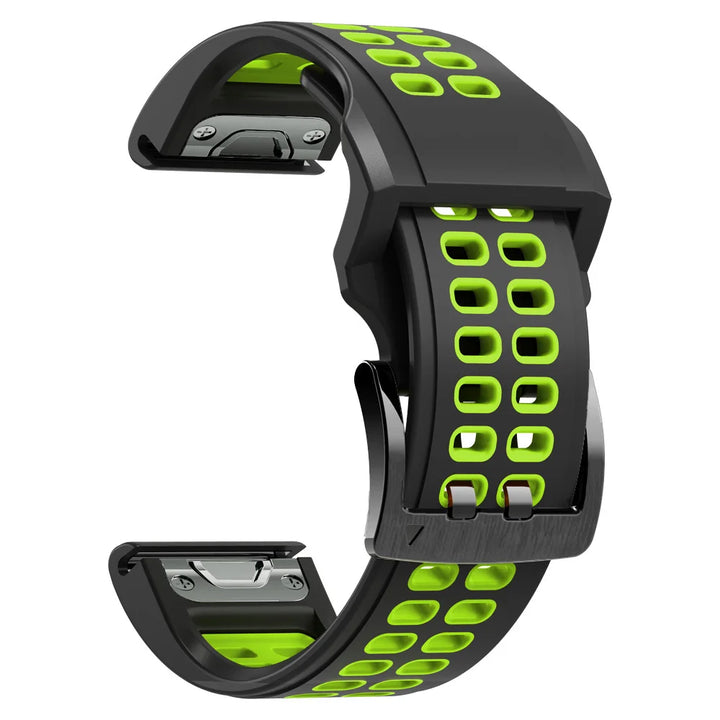 Quick-Release Silicone Strap for Garmin Fenix & Forerunner (22-26mm)