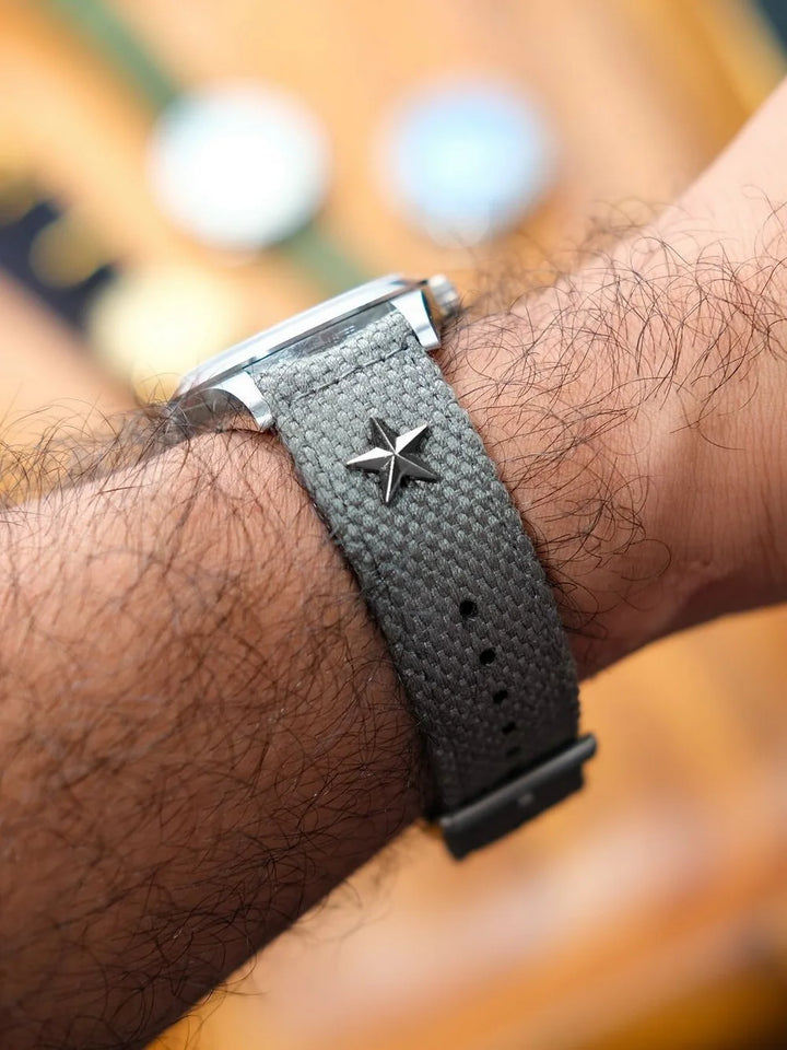 HEMSUT Nylon Quick-Release Watch Strap – 20/22mm Canvas for Men & Women