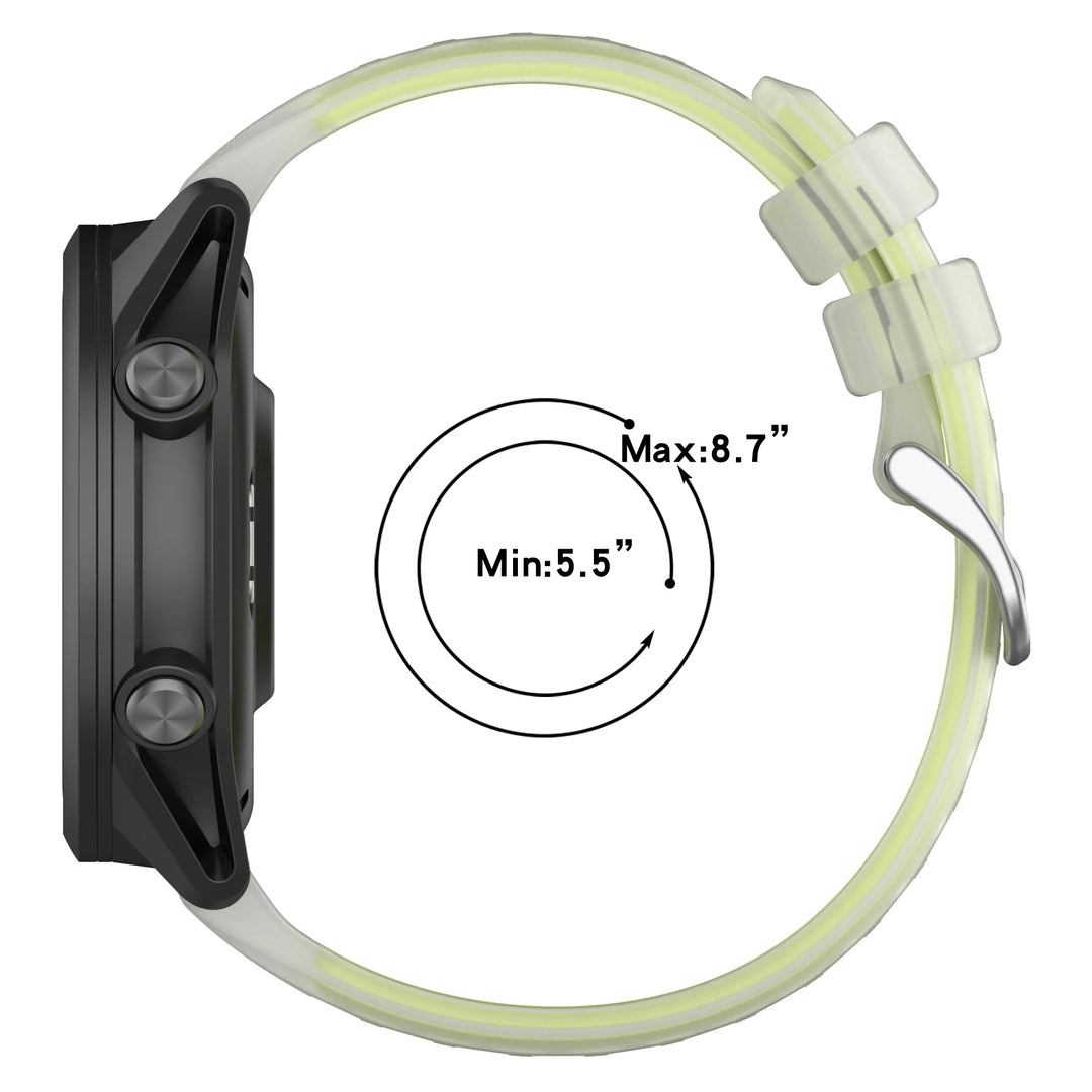 Silicone Sports Watch Strap 20/22mm for Garmin Forerunner, Venu & Vivoactive Series