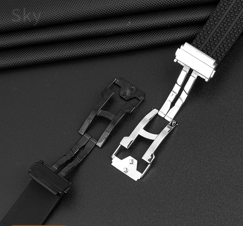 Waterproof Sports Silicone Watch Band 24x17 & 26x19mm (Men & Women)