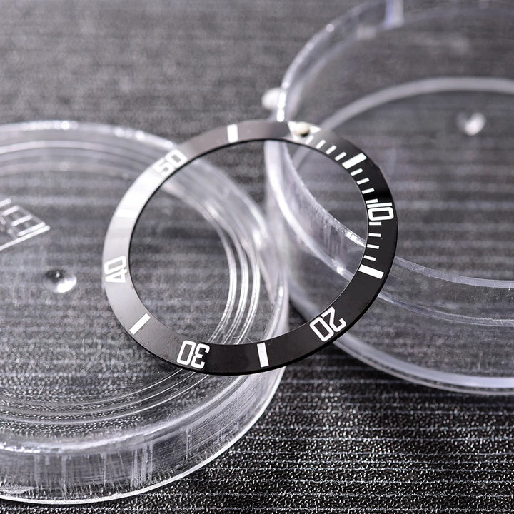 NATOBELT 38mm Ceramic For 40mm SUB Watch Case Alloy Watch Bezel Insert Ring Slope NH35 NH34 GMT Diving Watch Part Accessories