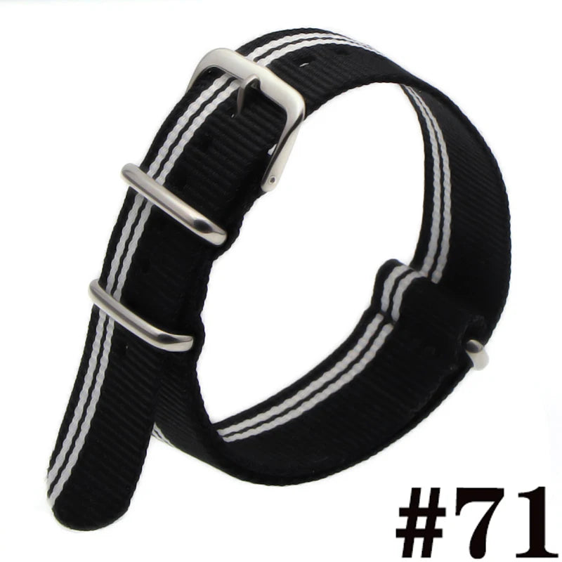 Waterproof Nylon Watch Strap (16-22mm)