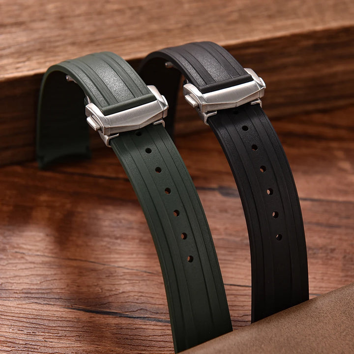JUELONG Original Omega Seamaster 300 Rubber Strap – 20mm, PFAS-Approved Fluoroelastomer, Multi-Color