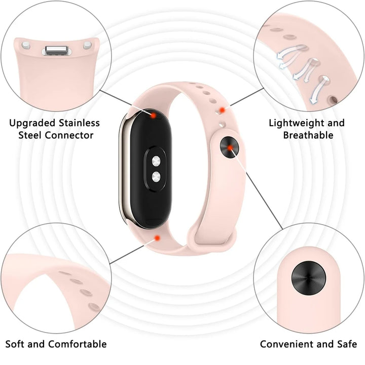 Silicone Sport Strap for Xiaomi Mi Band 8-10