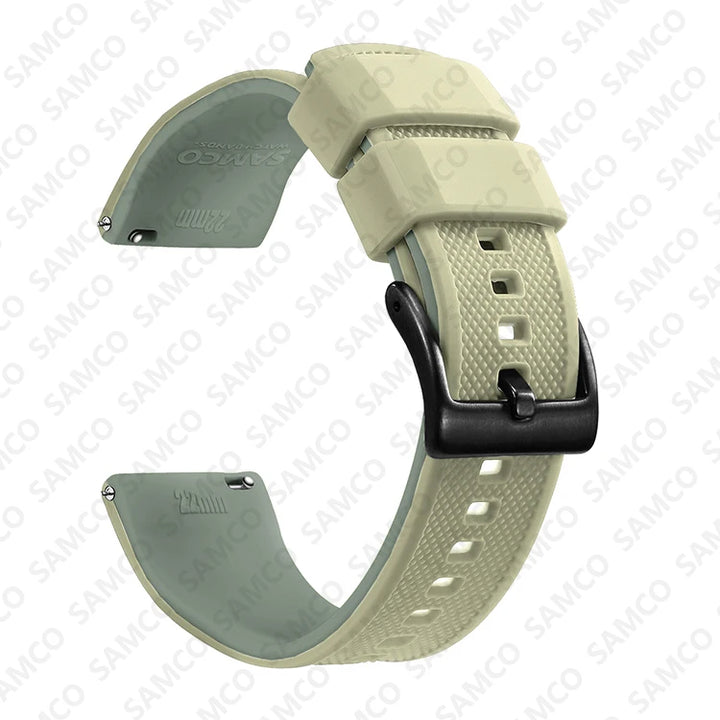Silicone Quick-Release Watch Band 18–22mm