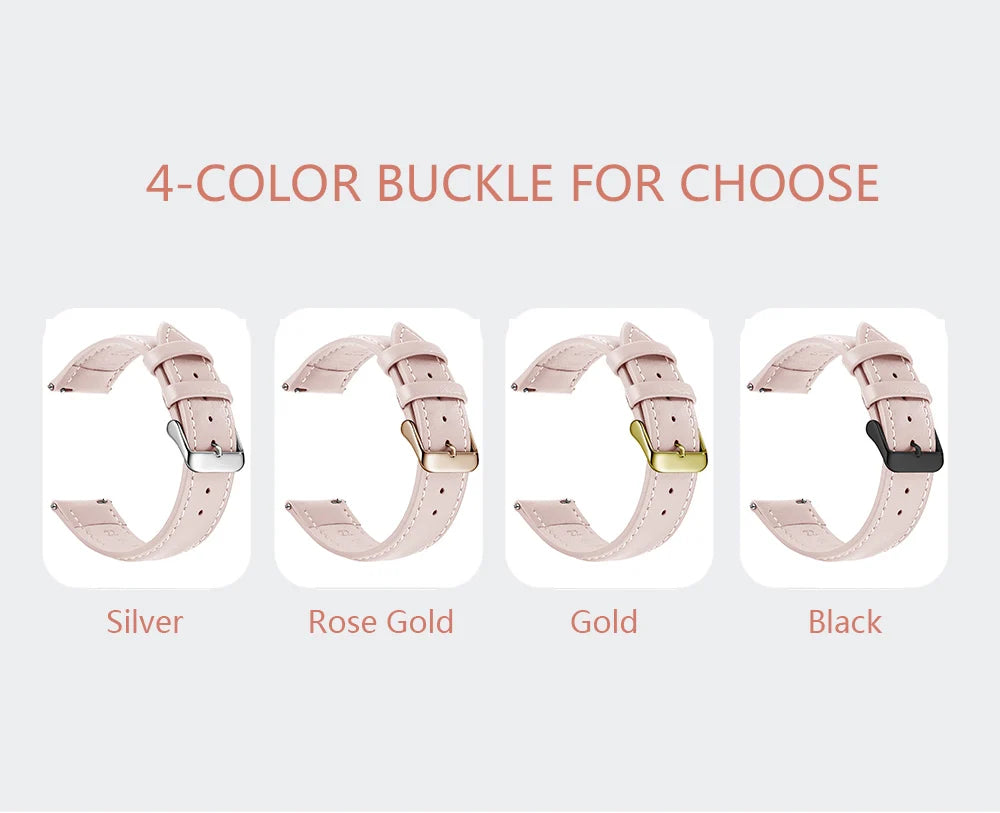Top Grain Leather Watch Band 12–24mm (Quick Release)