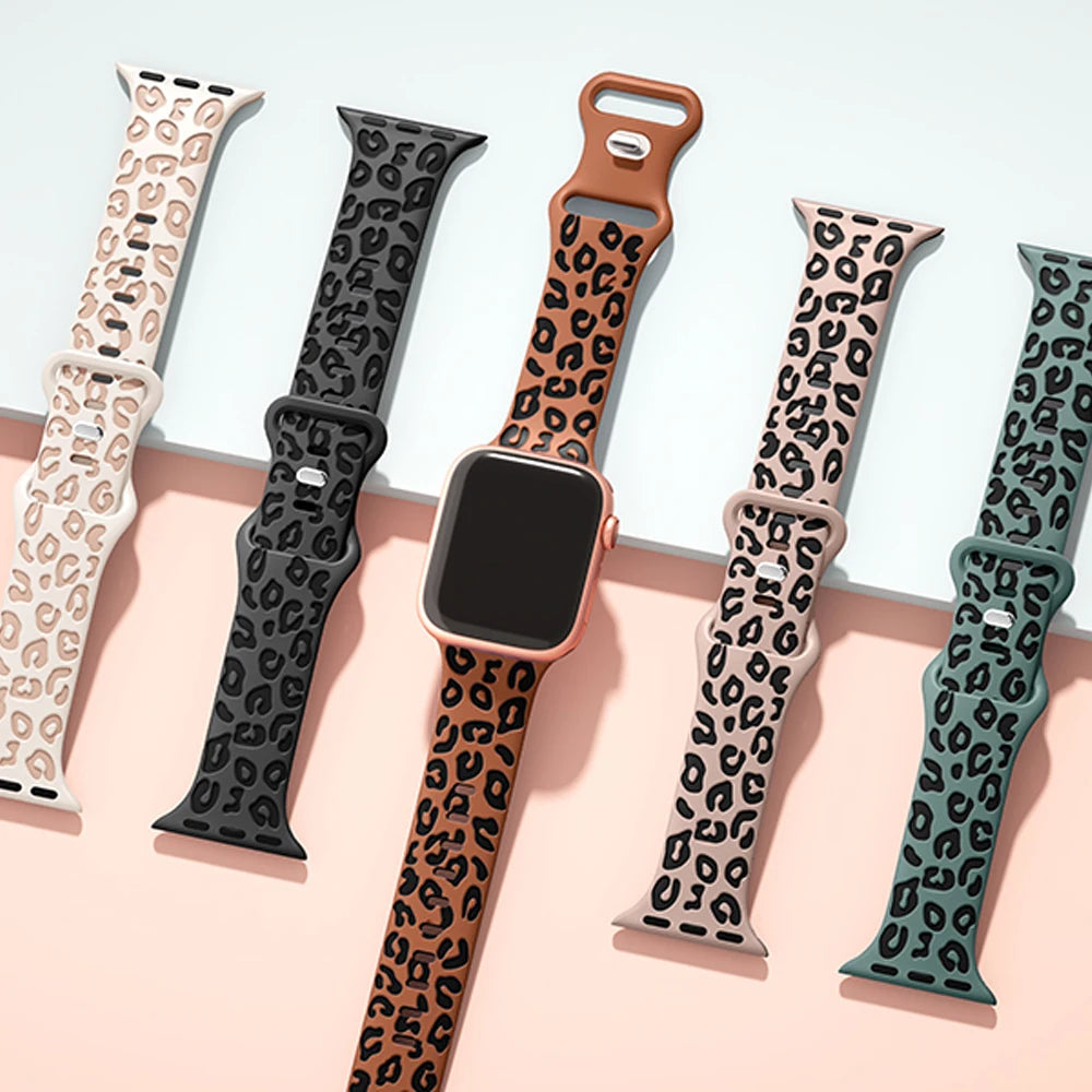 Engraved Strap For Apple Watch Band 45mm 44mm 46mm 42mm 41mm 40mm 49mm Silicone Correa Bracelet Series 8 9 10 7 SE 6 5 4 Ultra 2