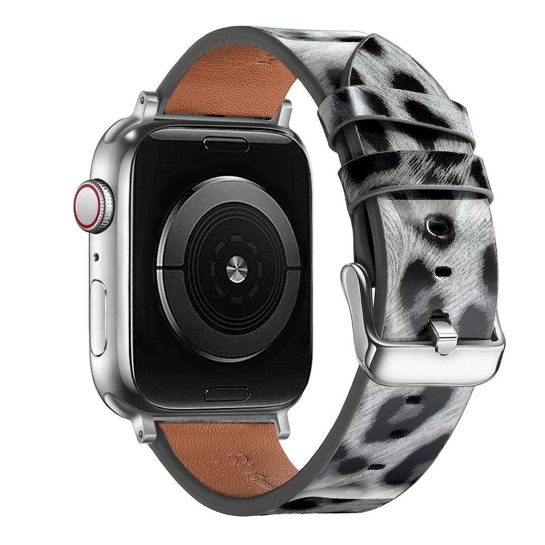 Leopard Print Apple Watch Band (38–49mm)