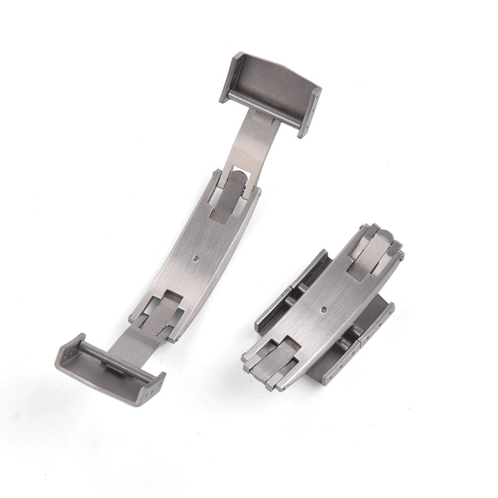 Solid Stainless Steel Folding Watch Buckle – 14/16/18mm Double Push