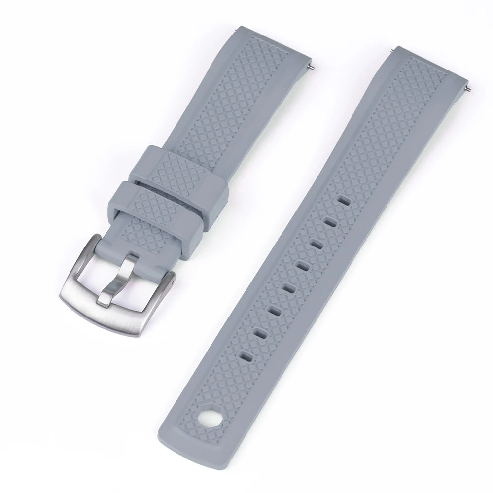 FKM Rubber Watch Strap 20/22mm for Samsung Galaxy 46mm & Huawei GT2/Amazfit GTR 47mm