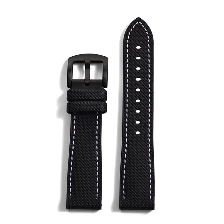 Premium Grade Hybrid FKM Nylon Watch Strap 18mm 20mm 22mm 24mm Fluoro Rubber Watchbands For Each Brand Diving Watches