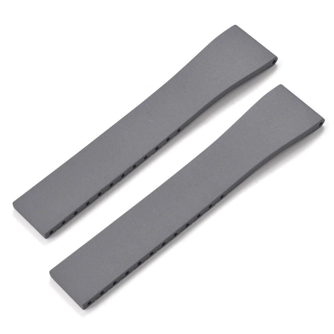 JUELONG FKM CTS Rubber Strap Quick Release Butterfly Black Buckle 16mm 18mm 19mm 20mm 21mm 22mm CTS Rubber WatchBand Cut to Size