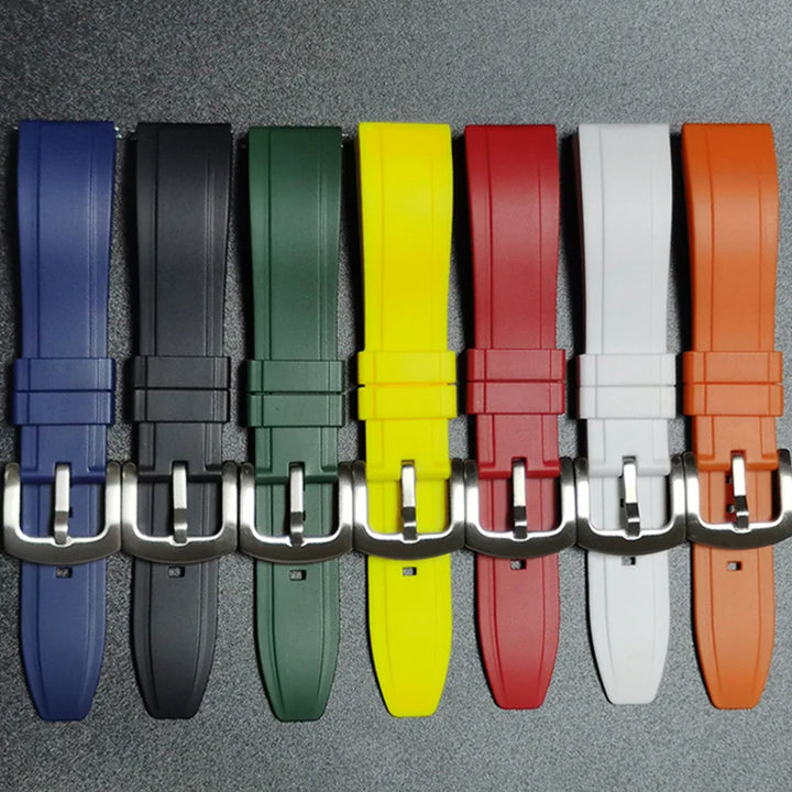 Premium Vulcanized Rubber Watch Strap – 20–24mm Quick Release