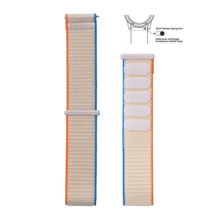 NATOBELT Hook Loop Adjustable For Comfort Delugs Nylon Sailcloth Strap Elastic Watch Strap 20mm 22mm Quick Release Watchbands