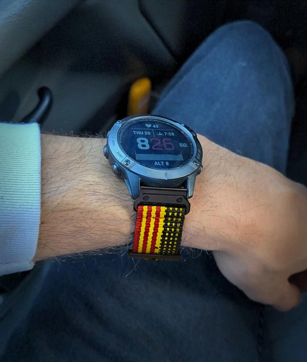 Nylon QuickFit Watch Strap – 22/26mm for Garmin Fenix 6/7/8, Epix, Instinct, Tactix, MARQ