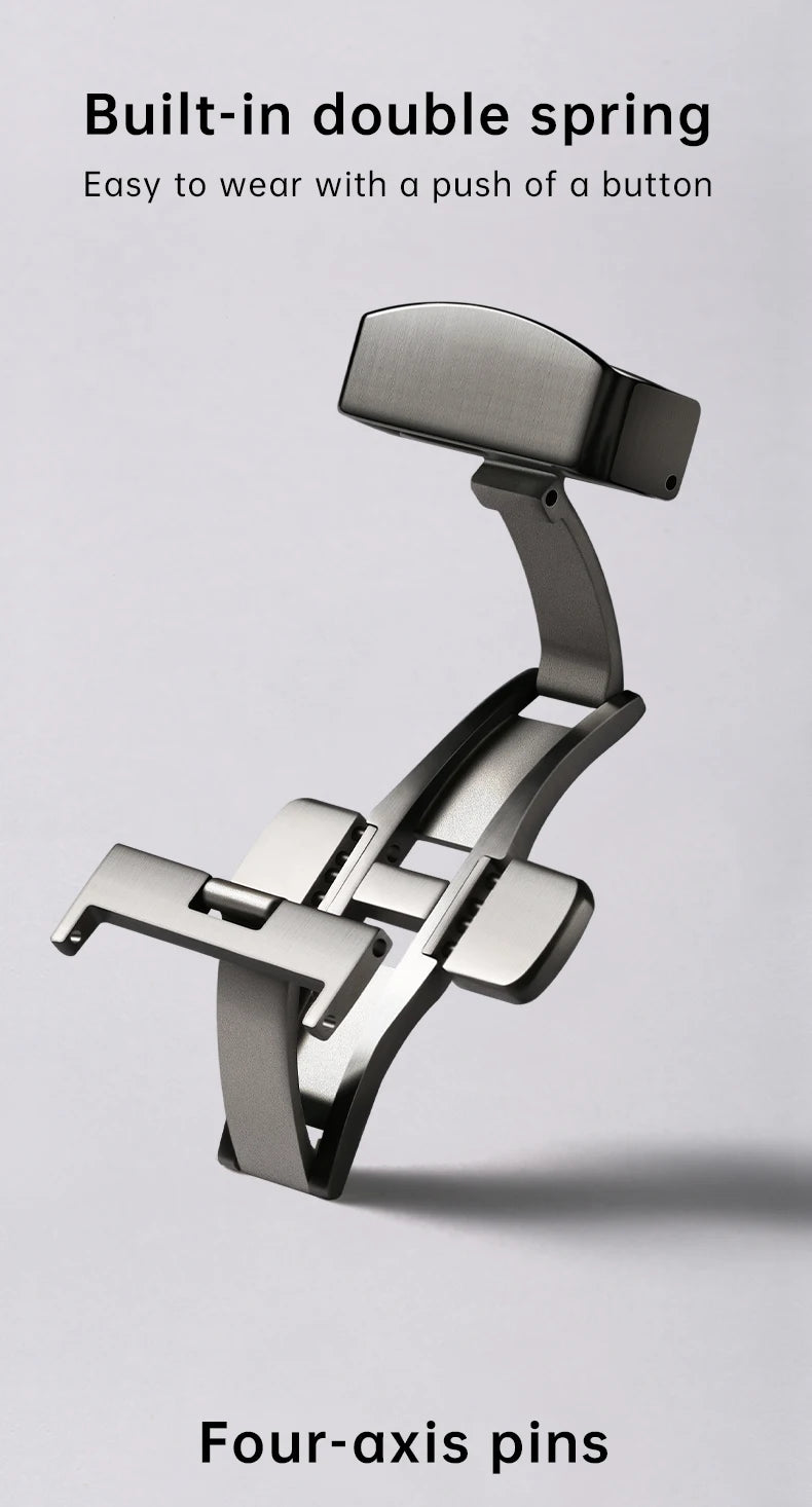 Maikes Stainless Steel Butterfly Watch Buckle 18-20mm