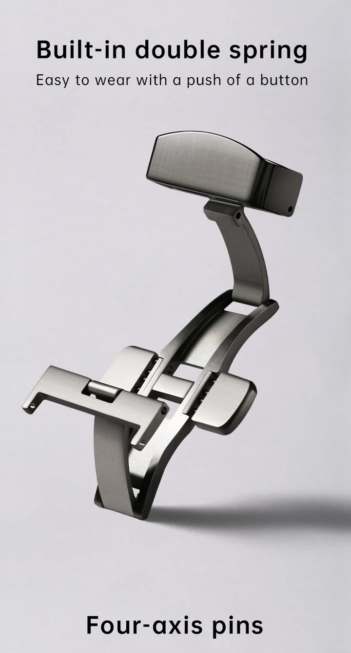 Maikes Stainless Steel Butterfly Watch Buckle 18-20mm