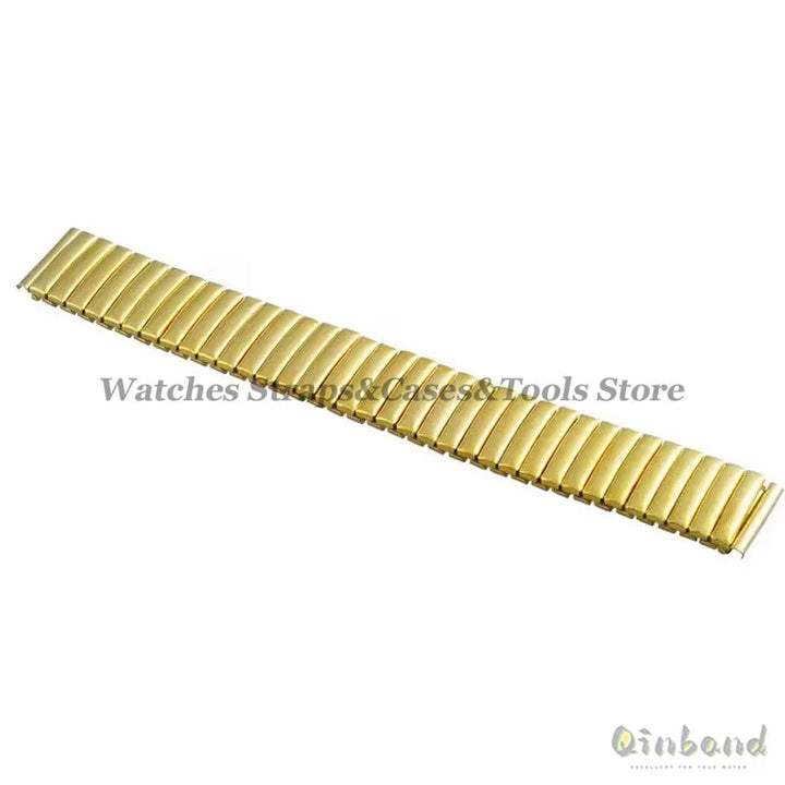 12 14 16 18 20mm 22mm Stretch Expansion Stainless Steel Watch Band Retractable Strap Metal Elastic Band Accessories Men Bracelet