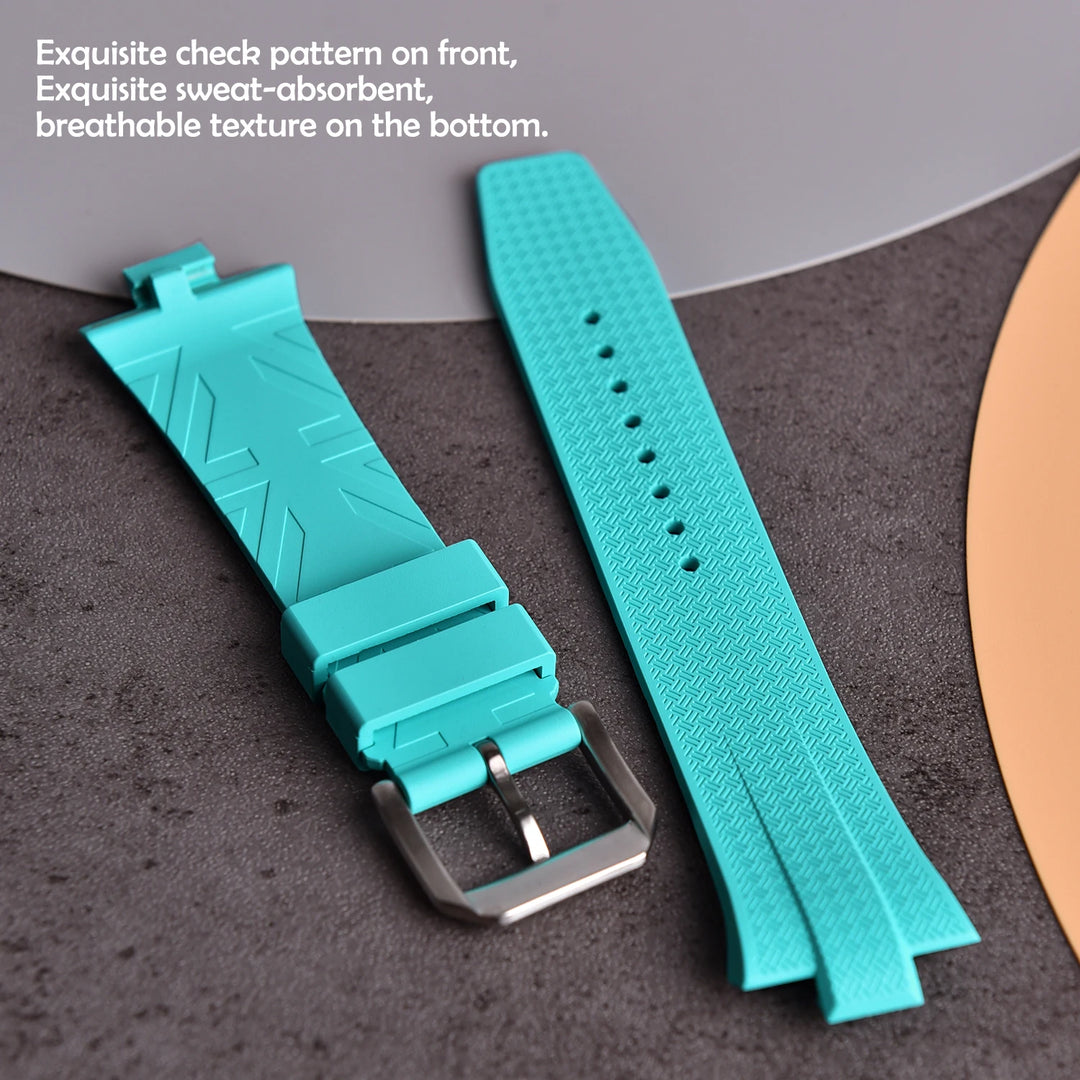 FKM Fluoro Rubber Watch Strap – Quick-Release, Convex End for Citizen NJ0150/NJ0151 ME Series
