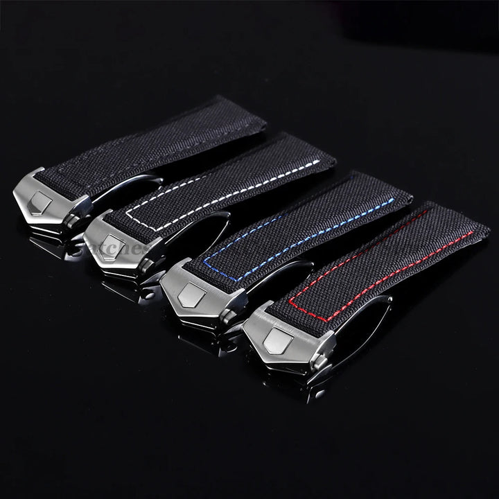 Canvas Nylon Strap (20–22mm) – Folding Buckle Sport