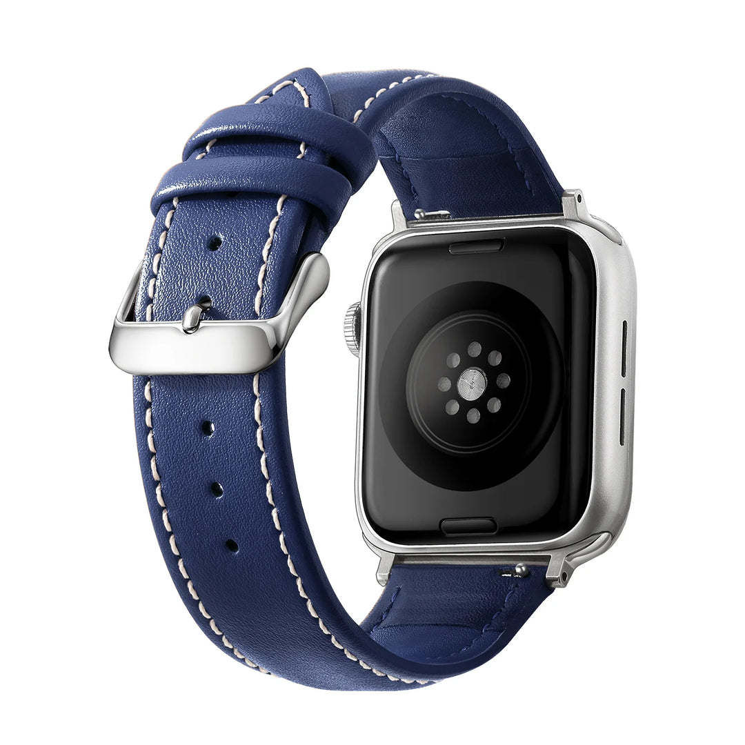 Genuine Leather Apple Watch Band 40–49mm for iWatch Series 3–8 & Ultra