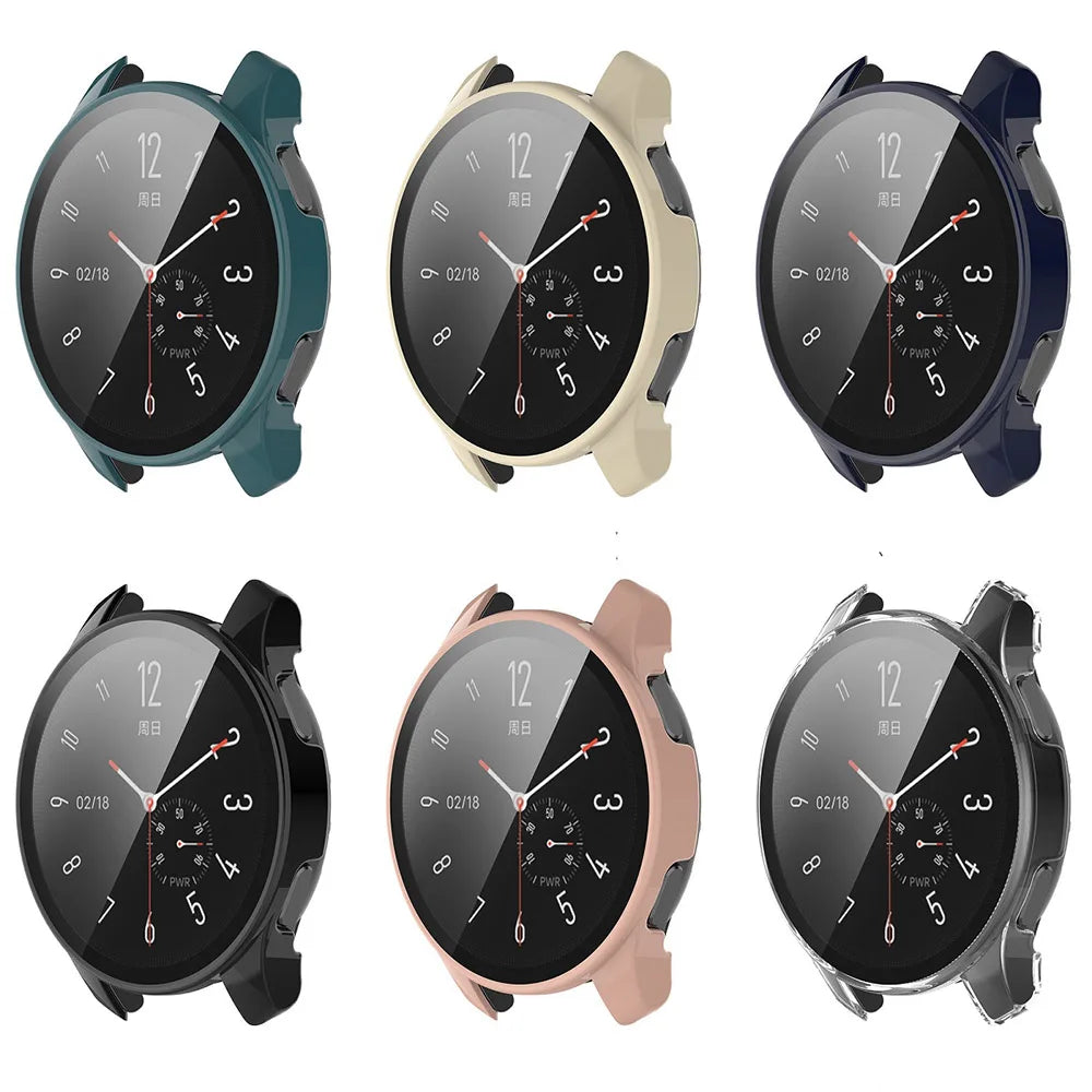 PC+Tempered Glass Protective Case for Vivo Watch 2