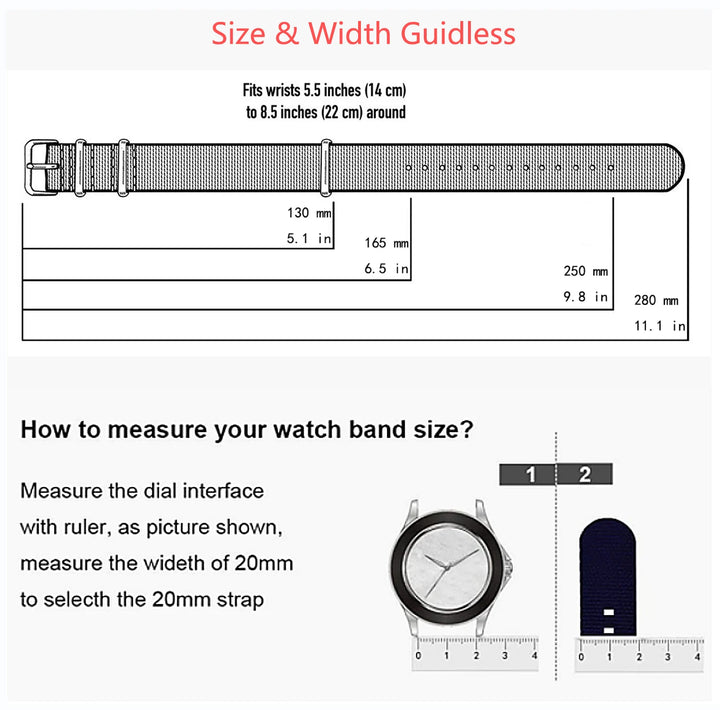 Military Watch Strap 20–22mm