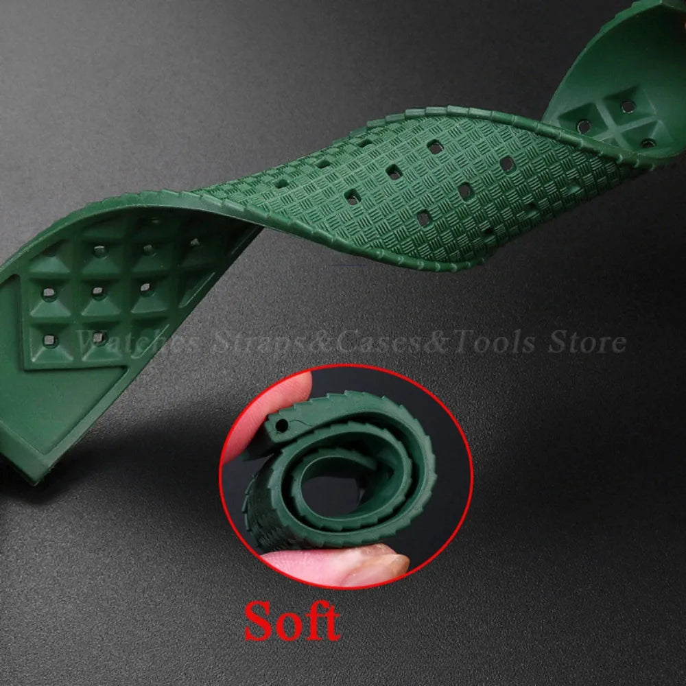 Premium Grade Tropic Silicone Watch Strap 20mm 22mm For Seiko For Oris For Omega Quick Release Diving Waterproof Rubber Bracelet