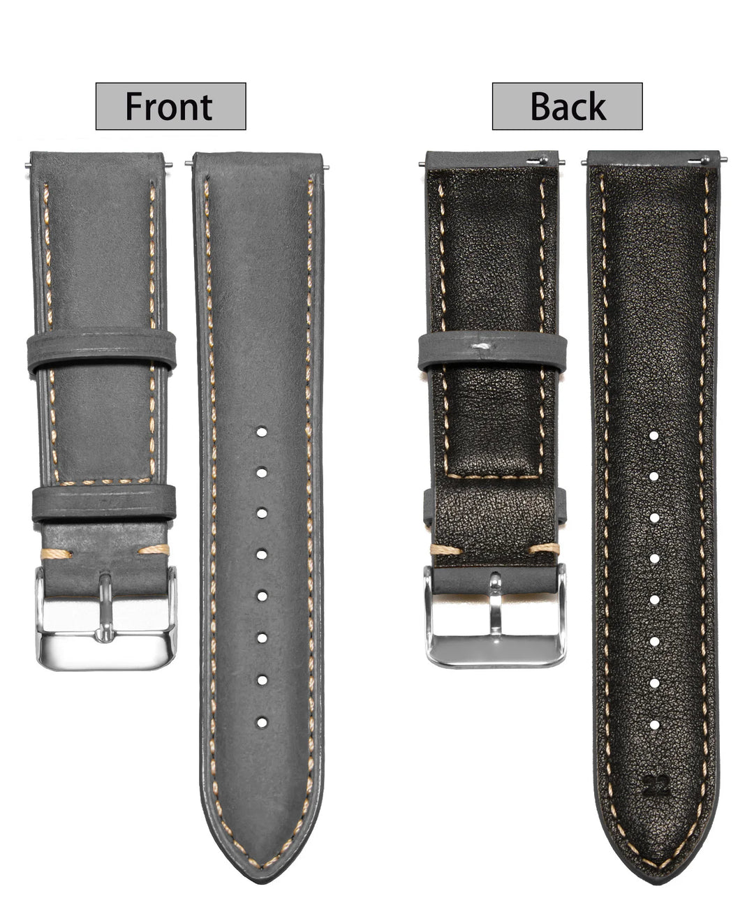 Wax Vintage Leather Watch Strap 14–24mm