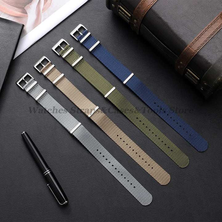 Nylon Military Watch Strap (18–22mm) – Unisex