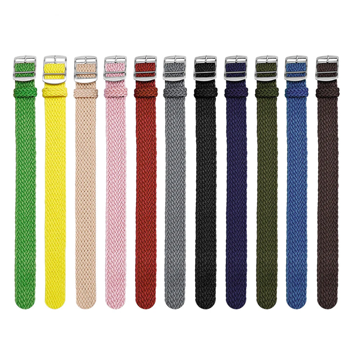 Perlon Woven Nylon Watch Strap (14–22mm)