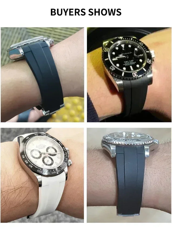 Silicone Watch Strap 20–21mm for Rolex Submariner & Daytona