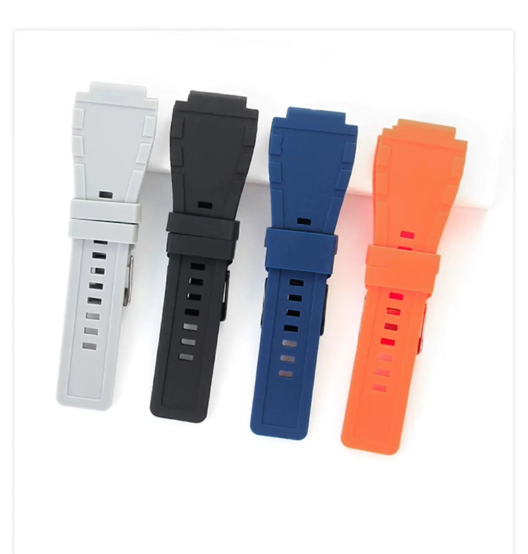 Bell & Ross BR01/BR03 Silicone Watch Strap – 24mm, Waterproof & Breathable