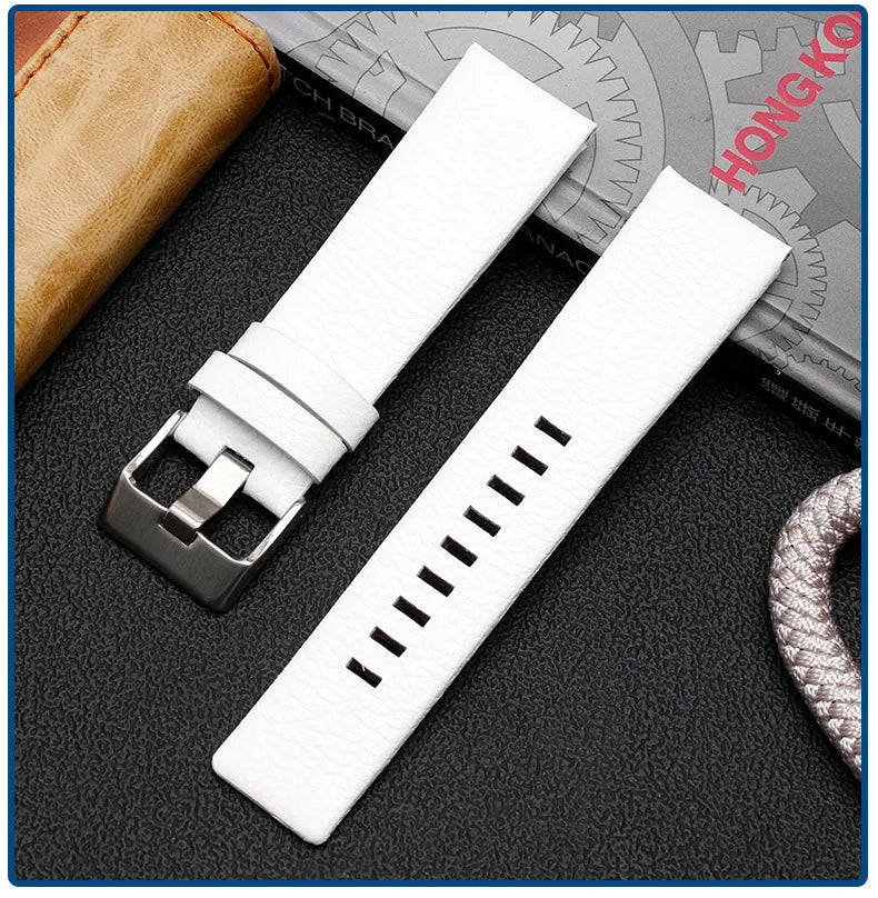 Genuine Leather Watch Strap for Diesel (22–30mm)