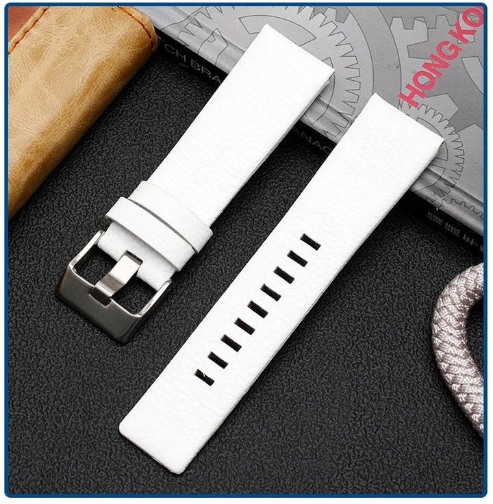 Genuine Leather Watch Strap for Diesel (22–30mm)
