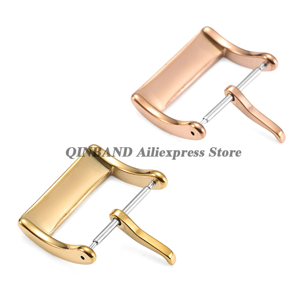 304L Stainless Steel Pin Watch Buckle 16–20mm (Matte/Polished,