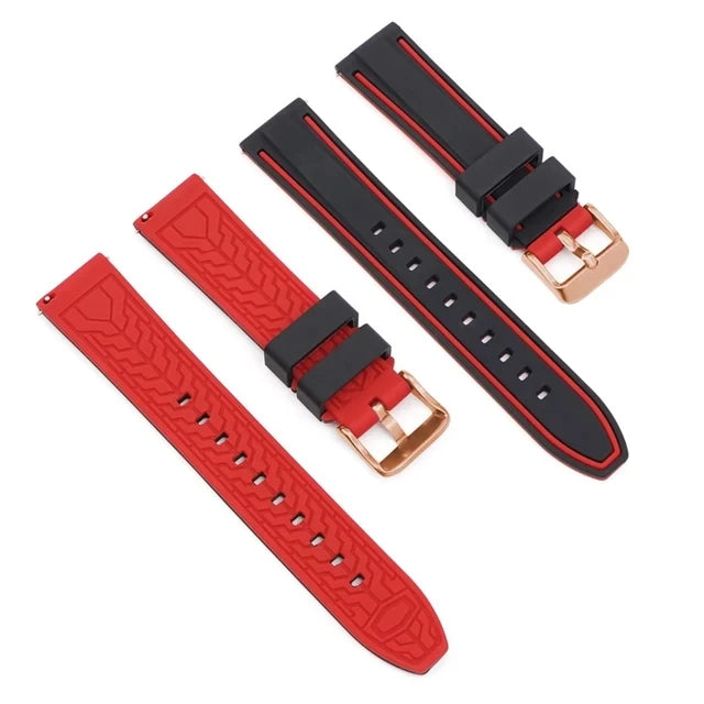 Premium Silicone Quick Release Watch Strap – 20/22/24mm