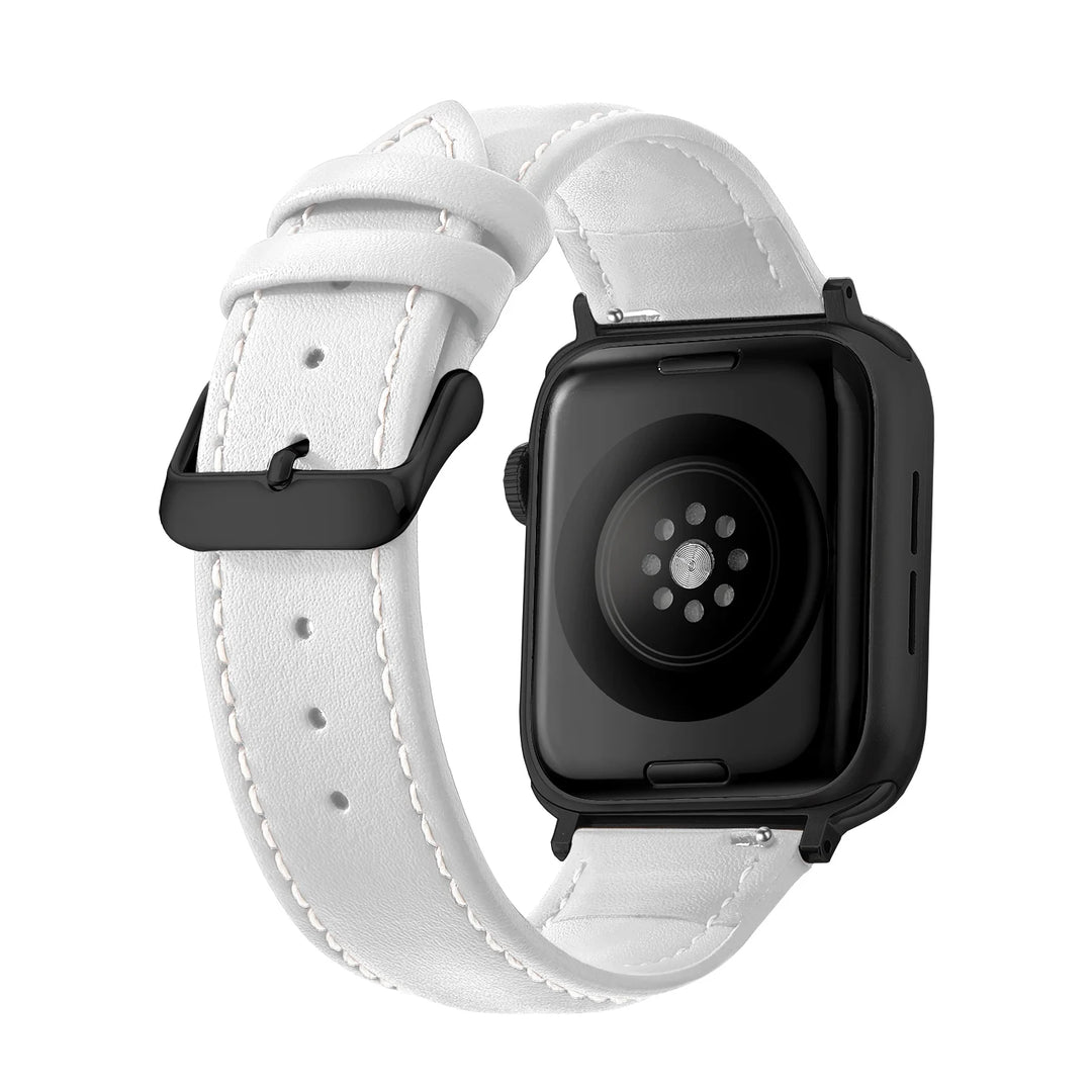 Genuine Leather Apple Watch Band 40–49mm for iWatch Series 3–8 & Ultra
