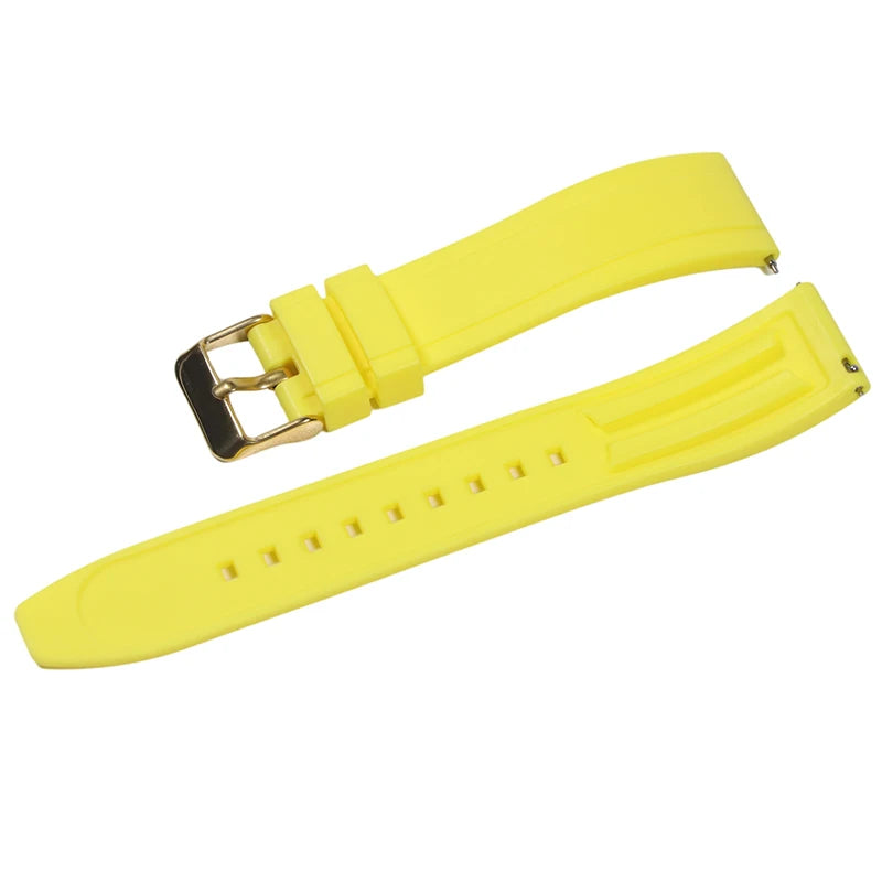 Premium Vulcanized Rubber Watch Strap – 20–24mm Quick Release